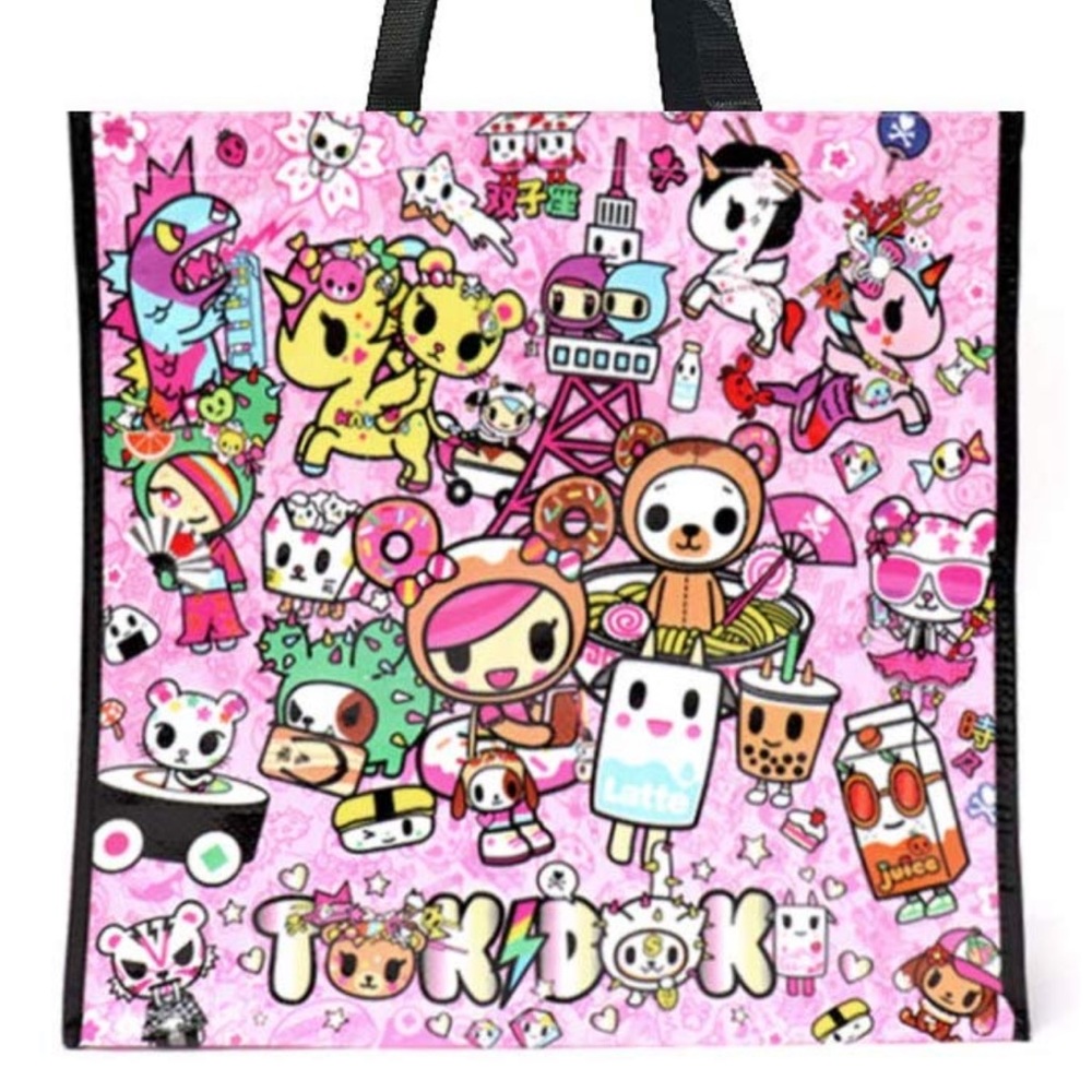 🆕 | Tokidoki | Donutella Kawaii 2 Sided Tote Bag - Picture 2 of 2